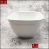 Tigelas 4pcs/conjunto Super White Porcelain Square Salad Bowl Housed Fruit Sopa Rice Dinner Car￢mica Cer￢mica Droga de Bola Drop De Yydhome Dhaqj