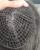Nuovi toppers per capelli umani a rete nera naturale in arrivo, clip di base a rete legate a mano in pezzi per donne che diradano