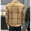 Männer Winter Jacke Casual Lose Mäntel Mann Hochwertige Plaid Woolen Jacke für Männer Hochwertige Slim Fit Woolen Mäntel S3XL 220822