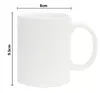 Local warehouse Sublimation Blank Coffee Mugs 11oz Tea Chocolate Ceramic Cups- DIY Sublimation Blanks Products Bulk216I