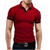 Summer short Sleeve Polo Shirt men fashion polo shirts casual Slim Solid color business men's polo shirts men's clothing 220822