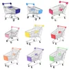 Supermarket Handcart Baby Toys Mini Trolley Toy Magazynowanie składane koszyk koszyk