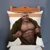 Coussin / oreiller décoratif masculin muscle homme tentant sexy mâle art gym club décoration cas super doux velours confortable maison petit ami coussin