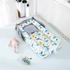 Портативная новорожденная детская кроватка гнездо для мальчиков девочки для девочек путешествуют детские хлопковые кроватки для детей.