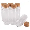 Storage Bottles 2pcs 150ml 47 120mm Glass With Cork Lids Spice Jars Wishing Container For Wedding FavorsStorage &