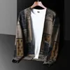 Men's Jackets Fashion cashew blossom cardigan sweater men's sweater Korean Jacket casual warm top in spring and Autumn 220826