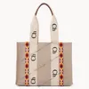 borse tote legnose Borse tote legnose di design di lusso strisce di cestino logo distintivo nastro manico largo in pelle tracolla tracolla piccola shop305S