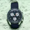 バイオセラミックプラネットムーンメンズウォッチフル機能Quarz Chronograph Designer Watch Mission to Mercury 42mm Luxury Watch Limited Edition Wristwatches