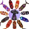 Halloween chien noeuds papillon cravates chien noeuds papillon colliers fantôme crâne citrouille style pour petits chiens chiot chat noeud papillon accessoires pour animaux de compagnie 21 couleurs en gros A379