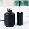 15ml Frost Black and transparent Empty Nail Polish Bottles Vials Containers Sample Bottles with Brush Cap