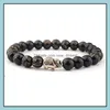 Perlenstränge Holzperlen Armbänder Sandelholz Buddhistische Meditation Gebetsperlenarmband Holzschmuck Yoga Buddha Drop Lieferung 2021 Dhs9G