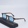 Óculos de sol com lente azul Gregory Peck vintage acetato retrô redondo polarizado designer para mulheres 2022 óculos de solóculos de sol