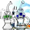 Thick glass Water Bongs Recycler Oil Rigs Hookahs Shisha Smoing Pipe Dab Rigs Chicha Accessory With 14mm banger