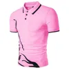 Polos pour hommes été Polo hommes à manches courtes décontracté Slim couleur unie Polo shirt anti-rétrécissement à séchage rapide loisirs de plein air POLO 220826