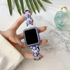 Ladies Laser Mashup Bracelet -band voor Apple Watch Band 42mm 45 mm 44 mm 41 mm 40 mm 38 mm Luxe horlogeband link Iwatch Serise 7 SE 6 5 4 3 Polsbandaccessoires