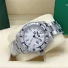 Oglądaj 8 Diamond Diamond 116659 White Diamond Bezel Sapphire 40 mm Automatyczne datę męskie zegarki na rękę