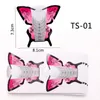 100/500 Nail Forms Butterfly Shaped Nails Art Guide Form Sticker Acrylic UV Gel Tip Extension Golden Nail Paper Holder