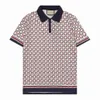 2022 デザイナーハイエンドブランドポロ Tシャツ男性蜂ポロシャツ綿 100% ラペルビジネスシャツ夏の刺繍紳士服