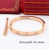 AAA TOP HighQuality mode gouden armband roestvrij staal Armbanden Beroemde Luxe Ontwerpers Merk Sieraden vrouwen Paar SCHROEF LIEFDE 4 Diamanten 6mm wh D16O