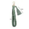 Cotton Woven Keychain Boho Handmade Tassel Key Ring For Ladies Boyfriend Gift Car Bag Decorative Charm Keychain