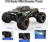 RC Remote Control Big Wheels Cars Toys High Speed ​​45 kmh Fast 4WD lastbilar med LED -lampor 2,4 GHz All Terrain Offroad