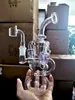 Bong d'acqua in vetro spessa Riciclatrice di piattaforme olio per olio cattura shisha fumante tubo di tampone accessorio chicha con banger da 14 mm