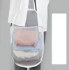 Dirty Clothes Basket Foldable Laundry Storage Basket Bathroom Household Mesh Clothing Hanging Bag