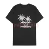 MENS Fashion Coconut Tree Printing Tee High Qualiuty Womens Cotton T Shirts Couples Short Sleeve Clothes Size S-XL