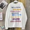 Sweats à capuche pour hommes Wedone couleur Graffiti lettres Welldone polaire pull t