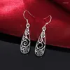 Dangle Earrings Wholesale Personality Fashion Ol Woman Girl Party Wedding Vintage Silver Hollowed 925 Stamp Color Ye261Dangle & Chandelier