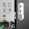 قفل الباب الميكانيكي الميكانيكي مع لوحة المفاتيح 6 رمز بدون مفتاح Deadbolt مناسب للمنزل/الفندق/المكتب/الاستوديو/المستودع/الملفات المحفوظات