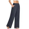 Women's Pants Capris Women's Wide Leg Trousers Solid Color Casual Comfortable Loose Yoga Danc 220826