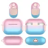 Headphone Accessories Cases for Airpods Pro 1 2 3 PC Silicone Protective Cover Gradient Contrast Color Box Packing