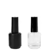 15ml Frost Black and transparent Empty Nail Polish Bottles Vials Containers Sample Bottles with Brush Cap