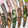 12pcs Mix Elastic Fake Fake Temporary Tattoo Sleeve 3D Art Designs Körperarmbeinstrümpfe Tatoo cool