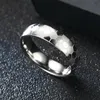 Titanium Steel Band Pierścienie Wzorzec piłkarski Unisex Classic Personalize Pierścienie z nazwami dla mężczyzn biżuteria