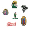 moq 20pcs religion custom silicone straw toppers cover charms buddies DIY decorative 8mm straw party supplies gift7966721