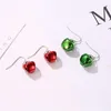 Hoop Earrings & Huggie Christmas Gift Set 8 Pairs Of Elk Tree Stud Necklace Jewelry Color Bell Bracelet Women's SetHoop