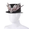 Berretti Steampunk Men Hat Gothic Halloween Gay Jazz Top per uomo Berretti