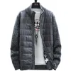 Men's Jackets Autumn Korean ONeck Men's Sweaters with Thick and Velvet Men's Cardigan Knitted Sweatercoats Solid Jacket Male M3XL 8806 220826