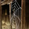 Other Festive Party Supplies Stretchy Spiderweb Artificial Spider Halloween Cobweb Terror Decoration Bar Haunted House Spiders Web Home Decor 220826