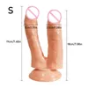 Секс -игрушки вибратор массажер Огромное пенис двойной проникновение мягкое влагалище и анусная кожа.