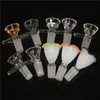 14mm Male Glass Bowl Pieces Hookah Funnel Filter Bowl Joint Downstem Smoking Accessories Handle Pipe Bong Oil Dab Rigs