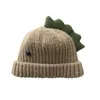 M492 baby kinderen gebreide hoeden schattige cartoon dinasaur wollen petten kinderen breien warme beanie hoed