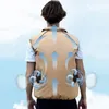 Men's Vests Men Summer Air Conditioning Clothing Fan Cooling Vest USB Charging Cooling Sport Man Outdoor Solid Color Coat Plus Size 220826