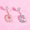 Navire DHL New Moon Star Boully Button Ring Barbell en acier inoxydable Belly Piercing Bijoux