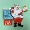 Рождественские украшения газ 2022 Санта -Клаус Рождественская елка смола бензин