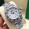 Oglądaj 8 Diamond Diamond 116659 White Diamond Bezel Sapphire 40 mm Automatyczne datę męskie zegarki na rękę