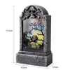 Halloween Toys LED -lampor Halloween Decoration Plastiska skräck gravsten Haunted House Props Colorful Happy Light Halloween Decorations For Home 220826