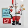 Dekoracje świąteczne Gas 2022 Święty Mikołaj Claus żywica choinkowa benzyna Znak Wystrój pokoju Ozdoby Wisorki FY5427 0826
